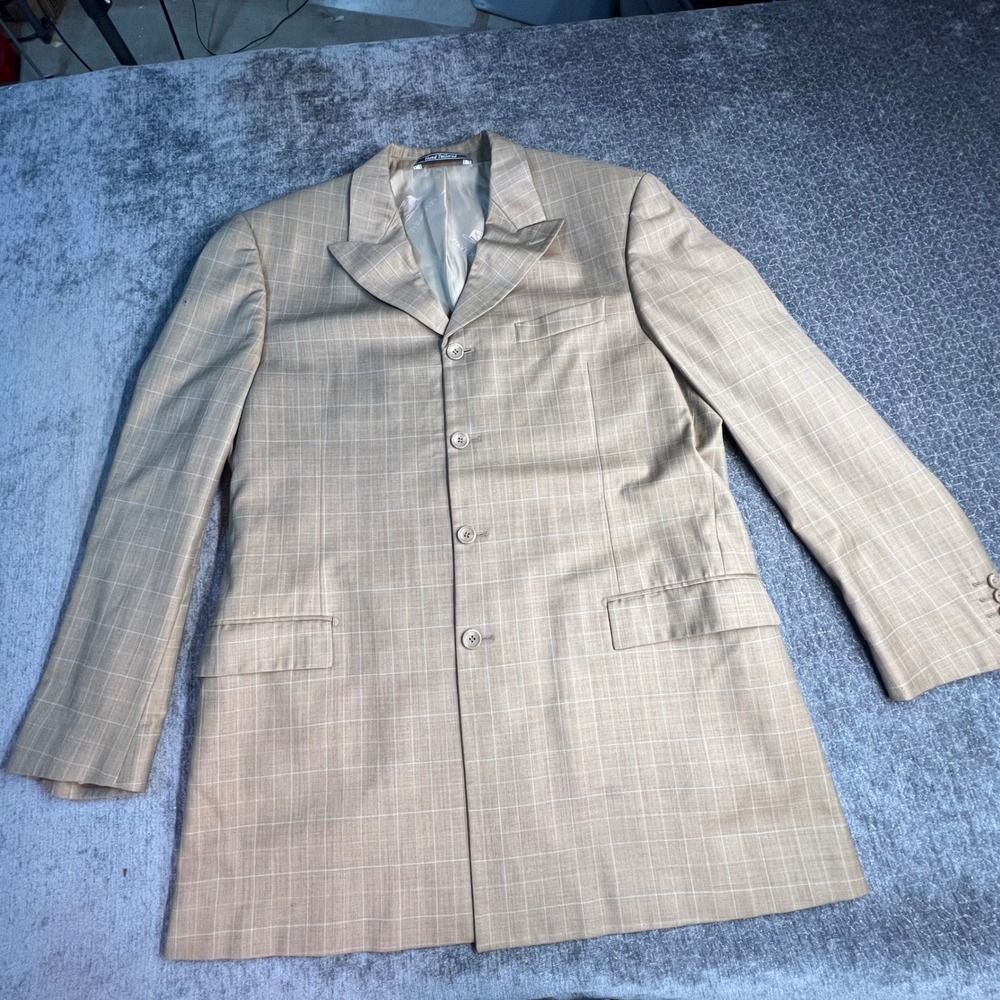 Vintage‎ Steve Harvey Collection Super 120s Wool Blazer Jacket Size 48L